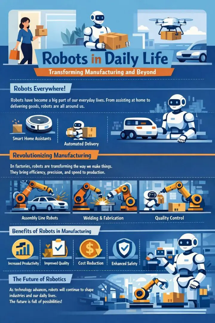 Robots transforming daily life and manufacturing